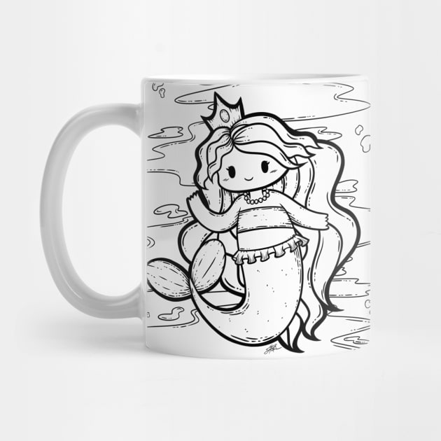 Cute Mermaid Illustration by zarya_kiqo